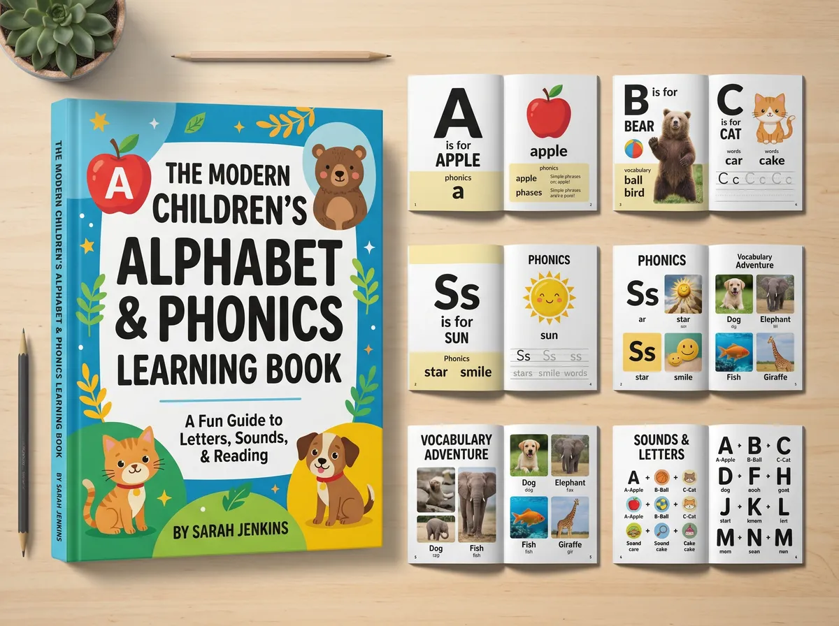 The Modern Children's Alphabet and 202605162348 — Book Cover Design by DesignDile